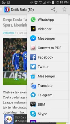 Berita Bola android App screenshot 11